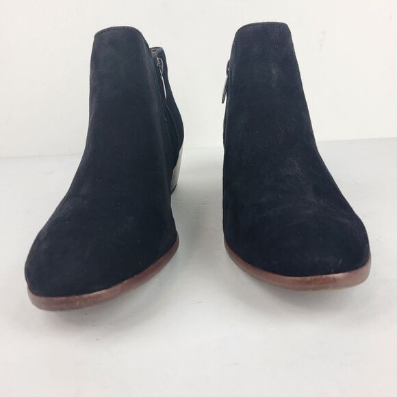 Sam Edelman Petty Black Suede Leather Ankle Booties Size 7.5 M - Picture 7 of 14